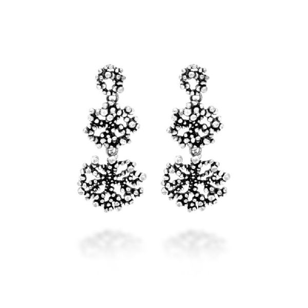 PERLAGE PENDANT EARRINGS עגילים כסף