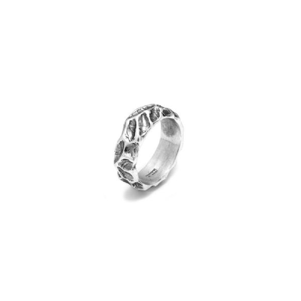 CRATERS RING טבעת כסף