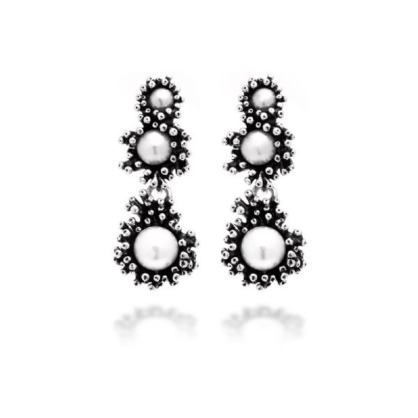 ANEMONE SMALL LONG EARRINGS עגילים כסף