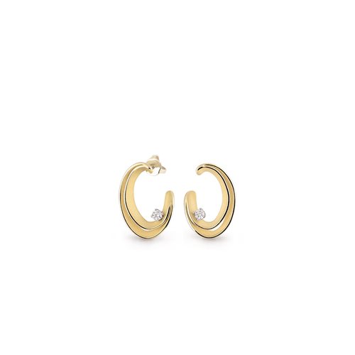 EARRINGS DUNE עגילים זהב עם הלומים