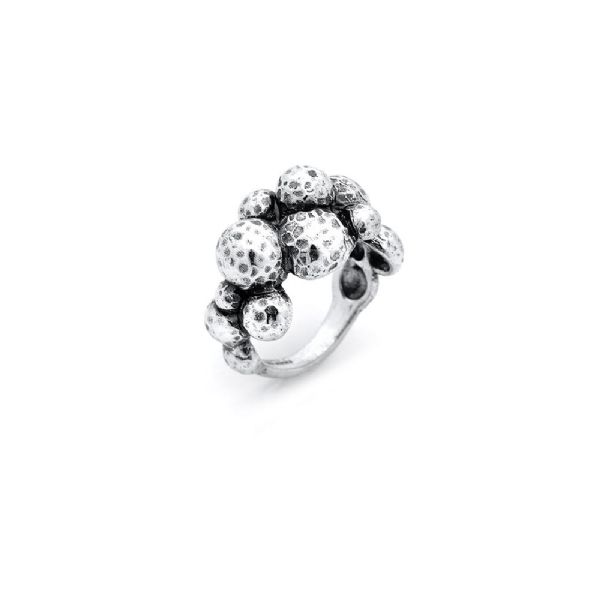BUBBLES RING טבעת כסף
