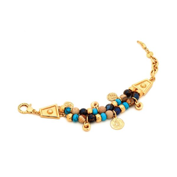 TUAREG BIG BRACELET IN GOLD-PLATED צמיד כסף