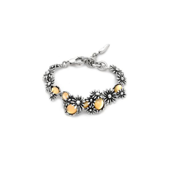 YELLOW DAISY BRACELET צמיד כסף