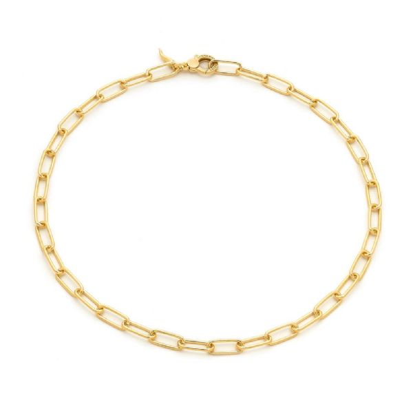 HAPPY NECKLACE IN GOLD-PLATED שרשרת כסף
