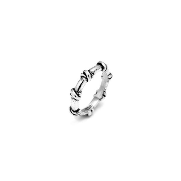 KNOTS TINY RING טבעת כסף