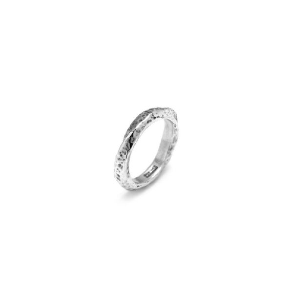 HAMMERED TINY RING טבעת כסף