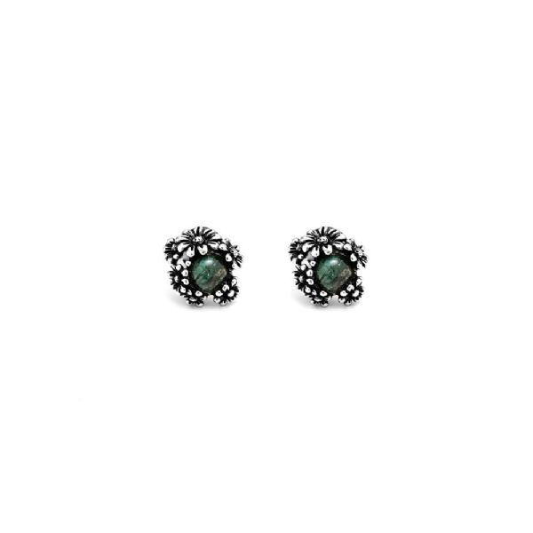 DAISIES GARDEN BUTTON EARRINGS עגילים כסף