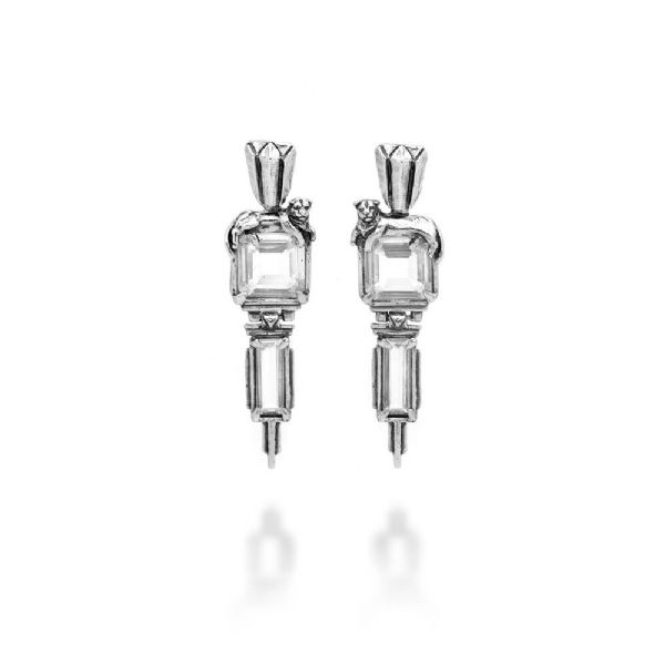 LEOPARD EMPRIE EARRINGS עגילים כסף