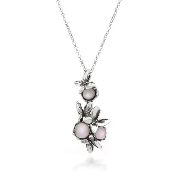 PINK BUTTERFLY PENDANT שרשרת כסף