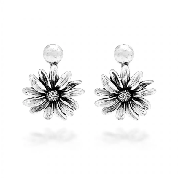 DAISY BIG EARRINGS עגילים כסף