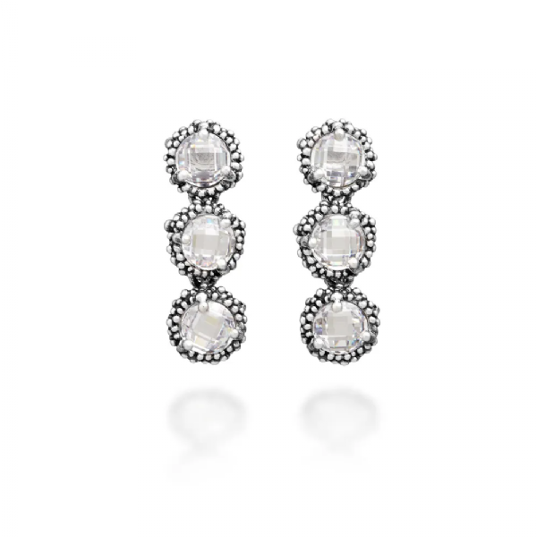SHINE DROP EARRINGS עגילים כסף