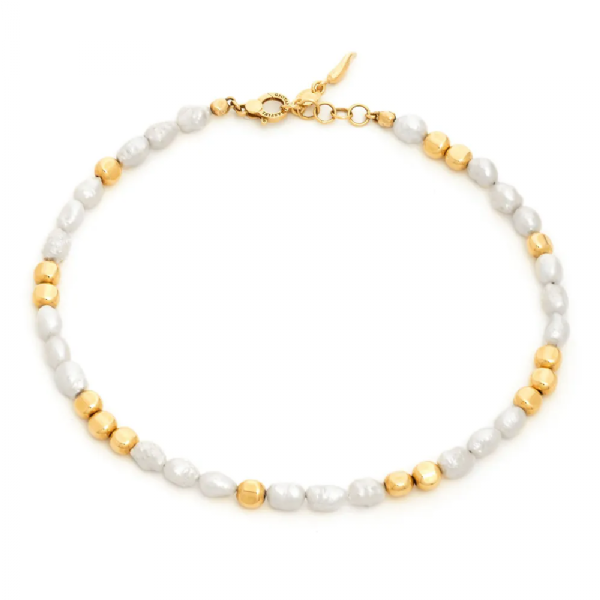 RIVIERA NECKLACE IN GOLD-PLATED שרשרת כסף