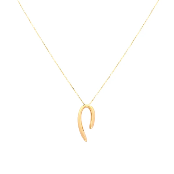 Gold Drop Pendant תליון זהב צהוב