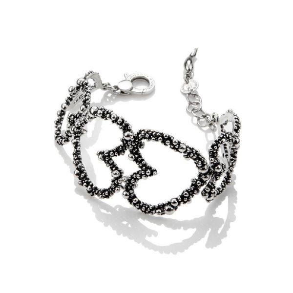 PERLAGE HEARTS BRACELET צמיד כסף