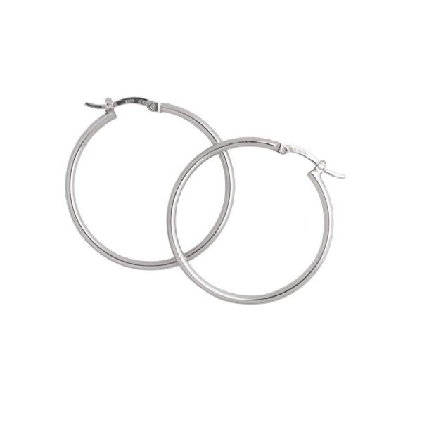 BASIC MEDIUM EARRINGS עגילים כסף