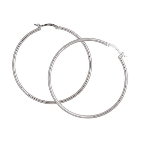 BASIC LARGE EARRINGS עגילים כסף